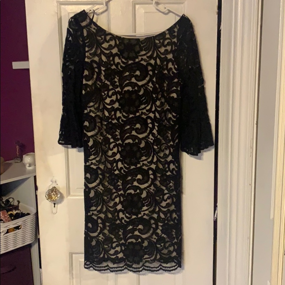 Black lace dress